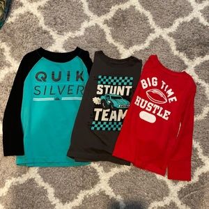 Boys long sleeve shirts set of 3
